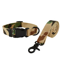 Plastic Release Buckle Dog Leash And Collar Set