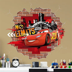 Cartoon cars 2 wall stickers for kid's room