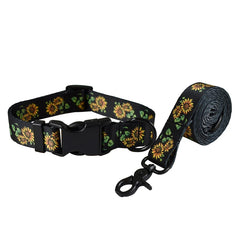 Plastic Release Buckle Dog Leash And Collar Set