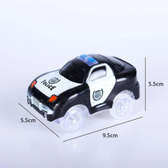 Racing Cars With Colored Lights Glow in The Dark Creative Gifts Toys For Children