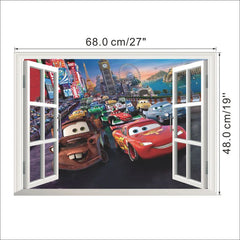 Cartoon cars 2 wall stickers for kid's room