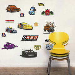 Cartoon cars 2 wall stickers for kid's room