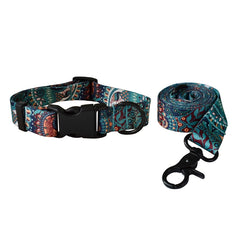 Plastic Release Buckle Dog Leash And Collar Set