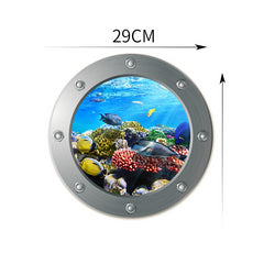 3D Porthole Under The Sea Stickers