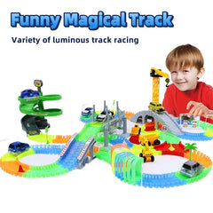 Racing Cars With Colored Lights Glow in The Dark Creative Gifts Toys For Children