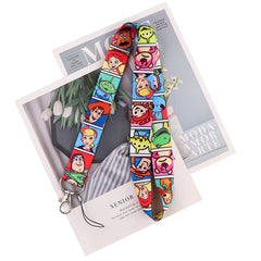 Cartoon Toy Story Lanyard Neck Strap Keychain for Cell Phone Key ID Badge Holder Keyring Cord Hang Rope Lariat Best Gifts