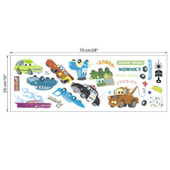 Cartoon cars 2 wall stickers for kid's room