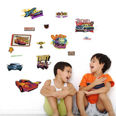 Cartoon cars 2 wall stickers for kid's room