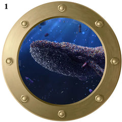 3D Porthole Under The Sea Stickers