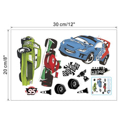 Cartoon cars 2 wall stickers for kid's room