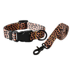 Plastic Release Buckle Dog Leash And Collar Set