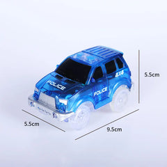 Racing Cars With Colored Lights Glow in The Dark Creative Gifts Toys For Children