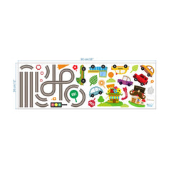 Cartoon cars 2 wall stickers for kid's room