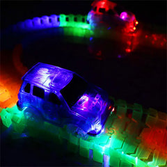 Racing Cars With Colored Lights Glow in The Dark Creative Gifts Toys For Children