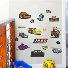Cartoon cars 2 wall stickers for kid's room
