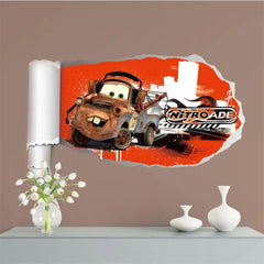 Cartoon cars 2 wall stickers for kid's room