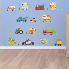 Cartoon cars 2 wall stickers for kid's room
