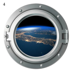 3D Porthole Under The Sea Stickers