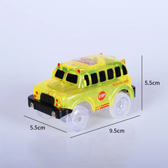 Racing Cars With Colored Lights Glow in The Dark Creative Gifts Toys For Children