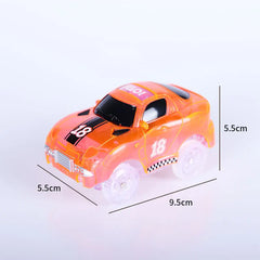 Racing Cars With Colored Lights Glow in The Dark Creative Gifts Toys For Children