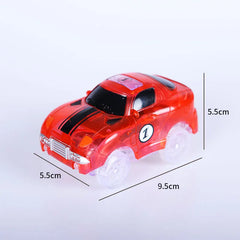 Racing Cars With Colored Lights Glow in The Dark Creative Gifts Toys For Children