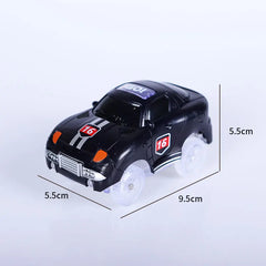 Racing Cars With Colored Lights Glow in The Dark Creative Gifts Toys For Children