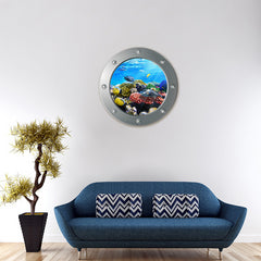 3D Porthole Under The Sea Stickers