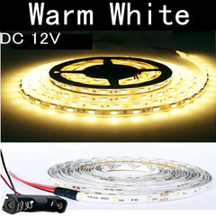 kitchen led lights under cabinets 2m led battery powered 5m 4m 3m 2m 1m led strip light with battery box make up lights