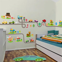 Cartoon cars 2 wall stickers for kid's room