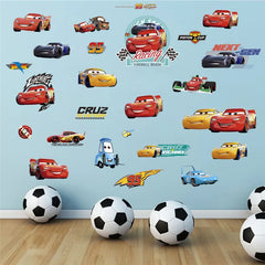 Cartoon cars 2 wall stickers for kid's room