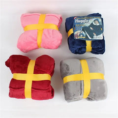 Winter Hooded Pocket TV Blankets Bathrobe W