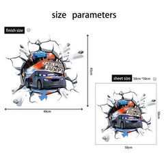 Cartoon cars 2 wall stickers for kid's room