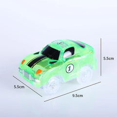 Racing Cars With Colored Lights Glow in The Dark Creative Gifts Toys For Children