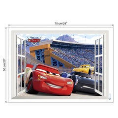 Cartoon cars 2 wall stickers for kid's room