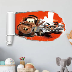 Cartoon cars 2 wall stickers for kid's room
