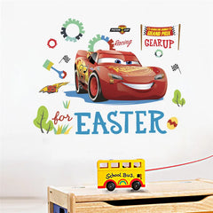 Cartoon cars 2 wall stickers for kid's room