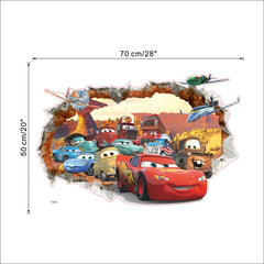 Cartoon cars 2 wall stickers for kid's room