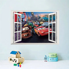 Cartoon cars 2 wall stickers for kid's room