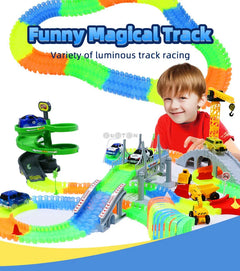 Racing Cars With Colored Lights Glow in The Dark Creative Gifts Toys For Children