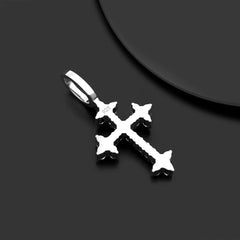 Moissanite Flower Cross Pendants Necklace Silver Real Diamond Iced Out Necklaces For Men Women High-End Jewelry Pass Test