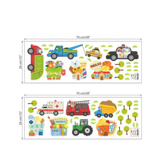 Cartoon cars 2 wall stickers for kid's room
