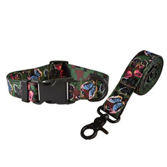 Plastic Release Buckle Dog Leash And Collar Set