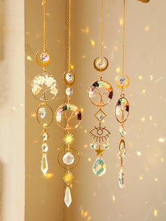 Suncatcher Crystal Eye Life of Tree Hanging Decoration Stained Glass Sun Catcher Rainbow Maker