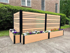 Outdoor Freestanding Privacy Fence Screen Panel 6ft H 4ft W X 1ft L 6ft H X 4ft W X 1ft L