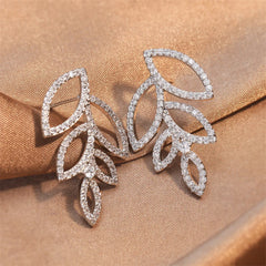 Crystal Zirconia Long Drop Earrings for Women