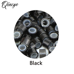 Silicone Micro Link Rings Beads Silicone-lined 200Pcs Standard Micro-Links for Hair Extensions Stick