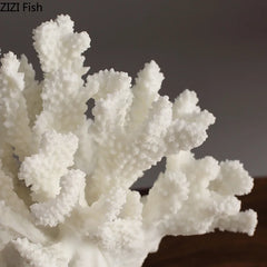 Modern White Simulation Coral Decoration