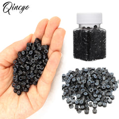 Silicone Micro Link Rings Beads Silicone-lined 200Pcs Standard Micro-Links for Hair Extensions Stick