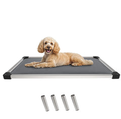 Padded Dog Bed for Crate, Chew-Proof Elevated Cot