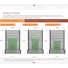 Outdoor Freestanding Privacy Fence Screen Panel 6ft H 4ft W X 1ft L 6ft H X 4ft W X 1ft L